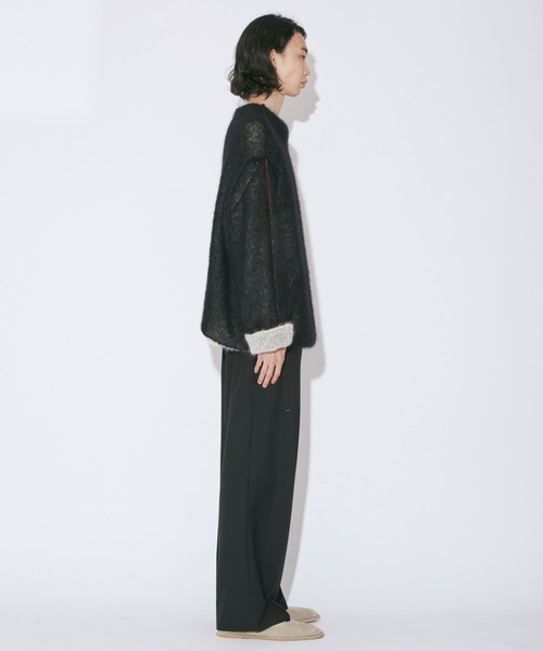 beautiful people（ビューティフルピープル）の「wooledmohair knitted highneck pullover（ニット/セーター・レディース・アイボリー/ダークブラウン・34/38/42）」の7枚目の写真