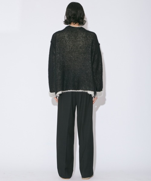 beautiful people（ビューティフルピープル）の「wooledmohair knitted highneck pullover（ニット/セーター・レディース・アイボリー/ダークブラウン・34/38/42）」の8枚目の写真