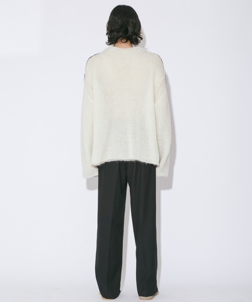 beautiful people（ビューティフルピープル）の「wooledmohair knitted highneck pullover（ニット/セーター・レディース・アイボリー/ダークブラウン・34/38/42）」の11枚目の写真