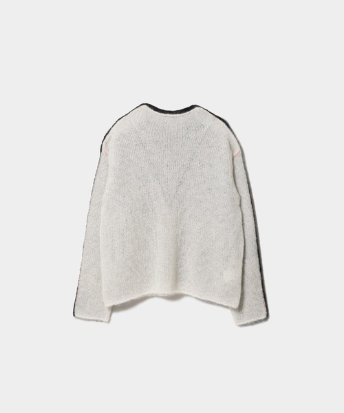 beautiful people（ビューティフルピープル）の「wooledmohair knitted highneck pullover（ニット/セーター・レディース・アイボリー/ダークブラウン・34/38/42）」の19枚目の写真