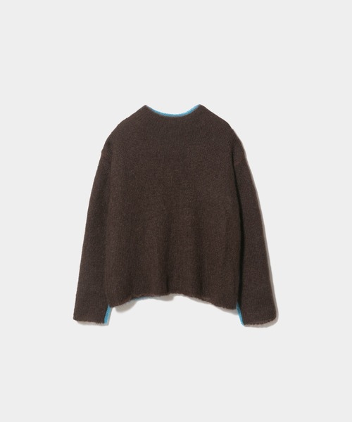 beautiful people（ビューティフルピープル）の「wooledmohair knitted highneck pullover（ニット/セーター・レディース・アイボリー/ダークブラウン・34/38/42）」の22枚目の写真