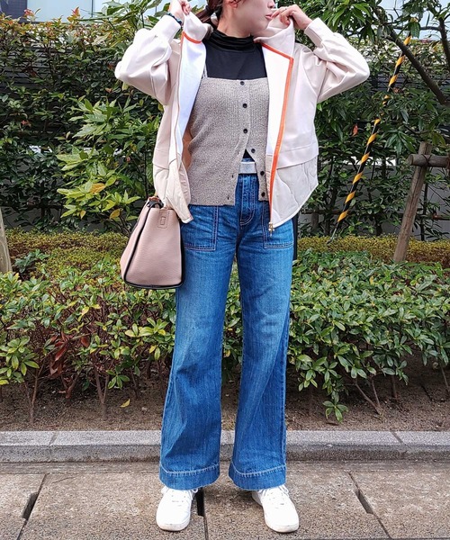 Q(キュー)の「ブークレ12Gリブビスチェ(ベスト・レディース・グレー系その他・MEDIUM)」の12枚目の写真