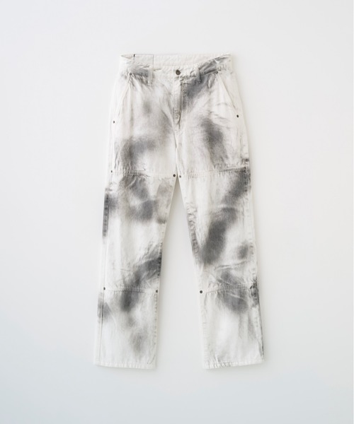 Juha（ユハ）の「SPRAY WORK DENIM PANTS（デニムパンツ・メンズ・ホワイト×ブラック・4/3/2）」の2枚目の写真