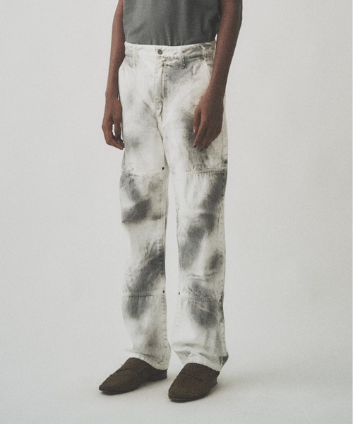 Juha（ユハ）の「SPRAY WORK DENIM PANTS（デニムパンツ・メンズ・ホワイト×ブラック・4/3/2）」の5枚目の写真