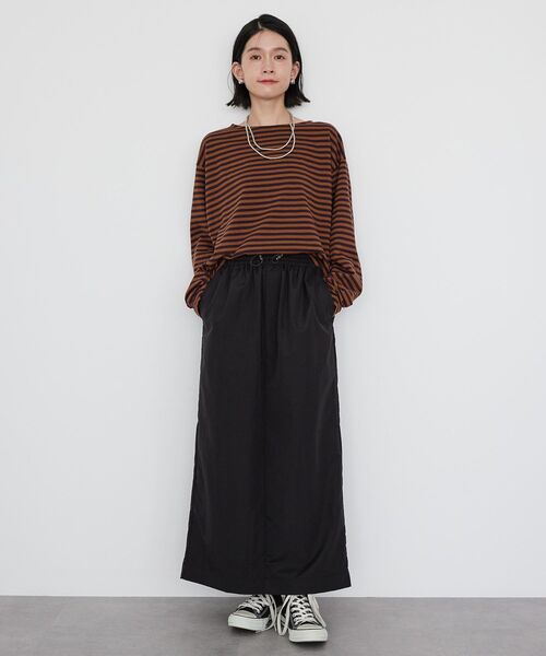 AMERICAN HOLIC（アメリカンホリック）の「ショートボーダーカットプルオーバー（Tシャツ/カットソー・レディース・グレー/ブラック/パープル・M/L）」の11枚目の写真