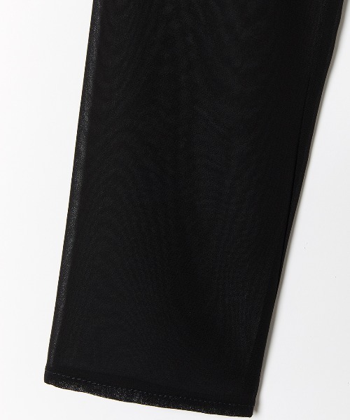 leinwande（ラインヴァンド）の「Sheer Basic Dress / シアーベーシックドレス（ワンピース・レディース・ブラック/ベージュ・FREE）」の3枚目の写真