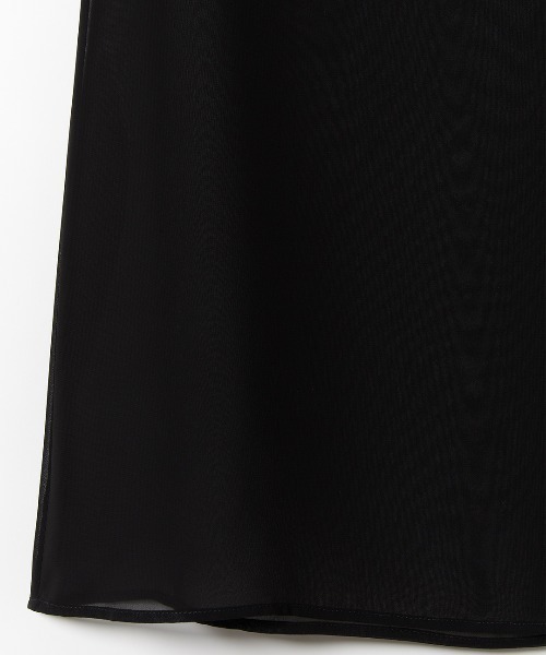 leinwande（ラインヴァンド）の「Sheer Basic Dress / シアーベーシックドレス（ワンピース・レディース・ブラック/ベージュ・FREE）」の4枚目の写真