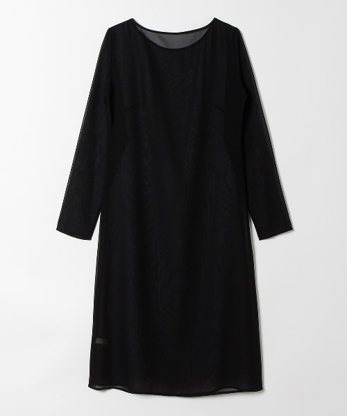 leinwande（ラインヴァンド）の「Sheer Basic Dress / シアーベーシックドレス（ワンピース・レディース・ブラック/ベージュ・FREE）」の9枚目の写真