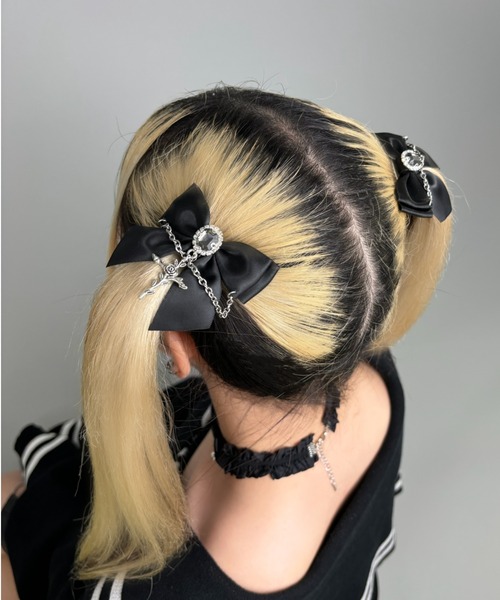 Babylclub ポップアップ リボン ペアピン リボンヘアクリップセット（ヘアピン）｜Amilige（アミリージュ