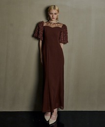 Shaggy sleeve dress