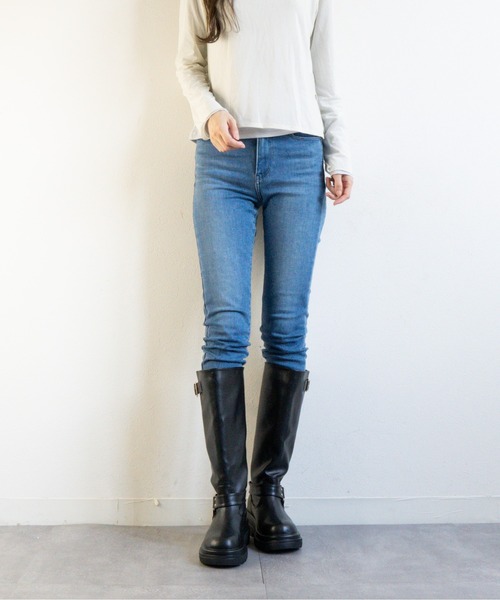 Fabby fabby(ファビィーファビィー)の「ローヒールエンジニアロングブーツ(ブーツ・レディース・ブラック/ブラウン・SMALL/MEDIUM/LARGE)」の15枚目の写真