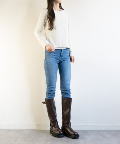 Fabby fabby(ファビィーファビィー)の「ローヒールエンジニアロングブーツ(ブーツ・レディース・ブラック/ブラウン・SMALL/MEDIUM/LARGE)」の20枚目の写真