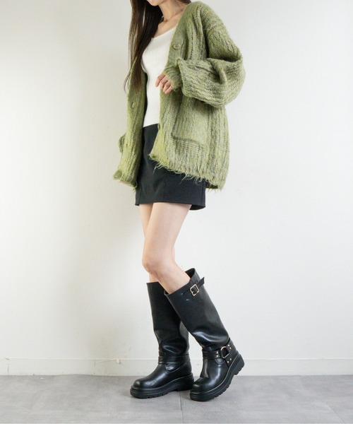 Fabby fabby(ファビィーファビィー)の「ローヒールエンジニアロングブーツ(ブーツ・レディース・ブラック/ブラウン・SMALL/MEDIUM/LARGE)」の22枚目の写真