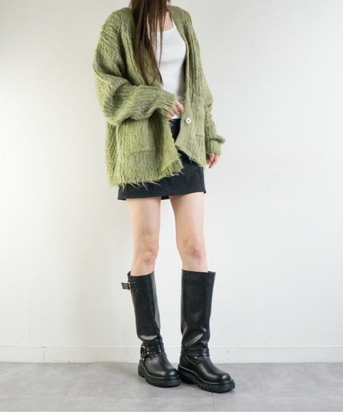 Fabby fabby(ファビィーファビィー)の「ローヒールエンジニアロングブーツ(ブーツ・レディース・ブラック/ブラウン・SMALL/MEDIUM/LARGE)」の16枚目の写真