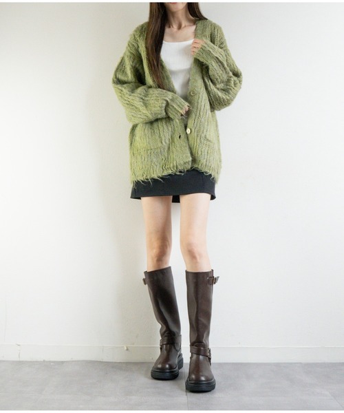 Fabby fabby(ファビィーファビィー)の「ローヒールエンジニアロングブーツ(ブーツ・レディース・ブラック/ブラウン・SMALL/MEDIUM/LARGE)」の18枚目の写真