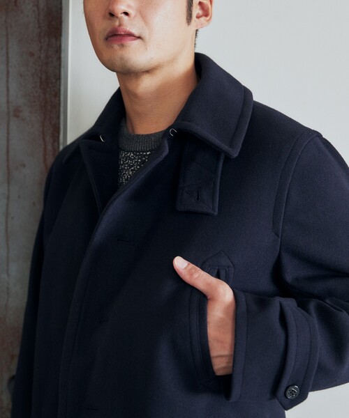 THE SHOP TK （ザ ショップ ティーケー ）の「◆ウーリックシングルPコート（ピーコート・メンズ・ネイビー/ブラック・04/03/02）」の3枚目の写真