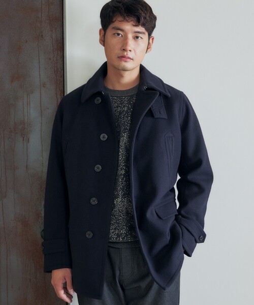 THE SHOP TK （ザ ショップ ティーケー ）の「◆ウーリックシングルPコート（ピーコート・メンズ・ネイビー/ブラック・04/03/02）」の4枚目の写真
