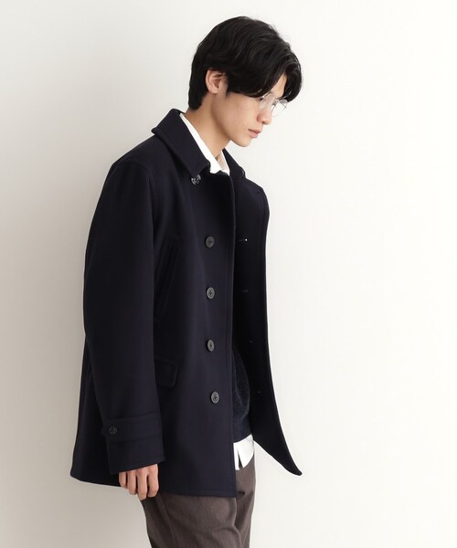 THE SHOP TK （ザ ショップ ティーケー ）の「◆ウーリックシングルPコート（ピーコート・メンズ・ネイビー/ブラック・04/03/02）」の18枚目の写真