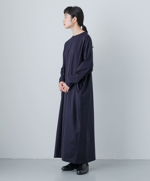 新品タグ付き かぐれ コットンカットワイドワンピース BLACK size 1 新品タグ付き かぐれ コットンカットワイドワンピース ブラック