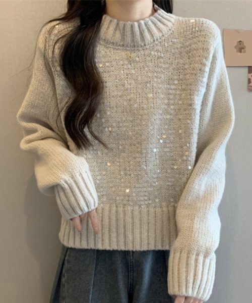 ハイネックスパンコールニット（ニット/セーター）｜CELENA BEATS（セレナビーツ）