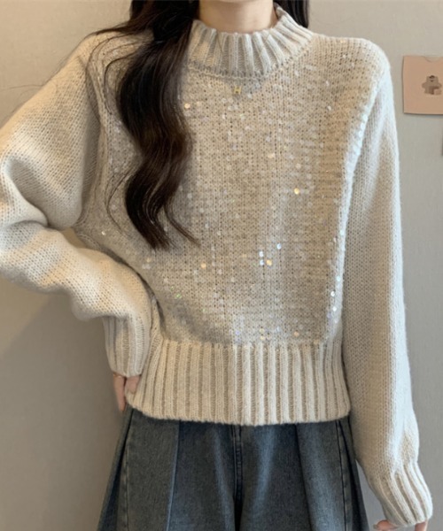 ハイネックスパンコールニット（ニット/セーター）｜CELENA BEATS（セレナビーツ）