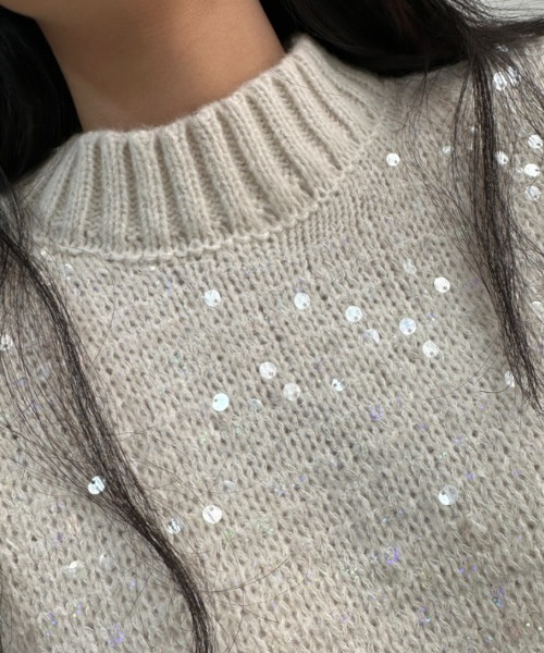ハイネックスパンコールニット（ニット/セーター）｜CELENA BEATS（セレナビーツ）