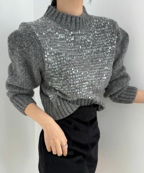 ハイネックスパンコールニット（ニット/セーター）｜CELENA BEATS（セレナビーツ）