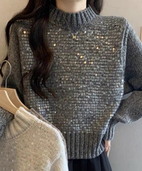 ハイネックスパンコールニット（ニット/セーター）｜CELENA BEATS（セレナビーツ）