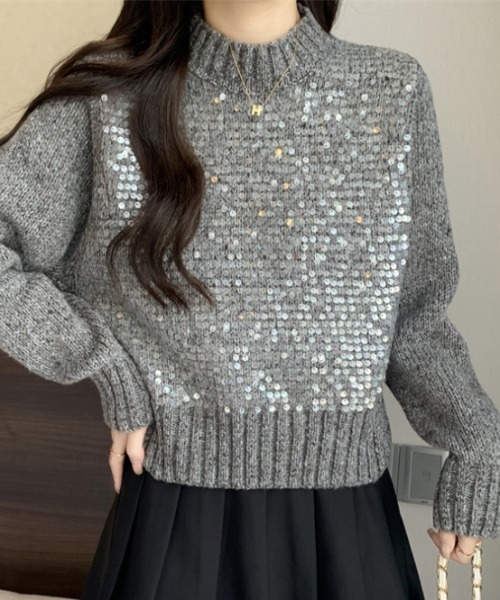 ハイネックスパンコールニット（ニット/セーター）｜CELENA BEATS（セレナビーツ）