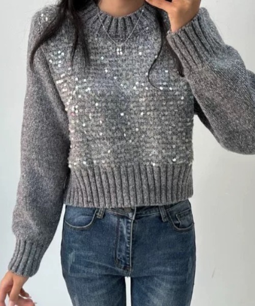 ハイネックスパンコールニット（ニット/セーター）｜CELENA BEATS（セレナビーツ）