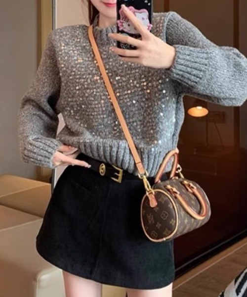 ハイネックスパンコールニット（ニット/セーター）｜CELENA BEATS（セレナビーツ）