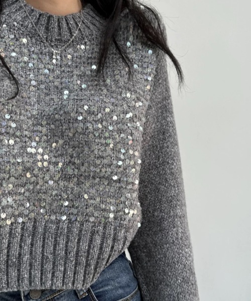 ハイネックスパンコールニット（ニット/セーター）｜CELENA BEATS（セレナビーツ）