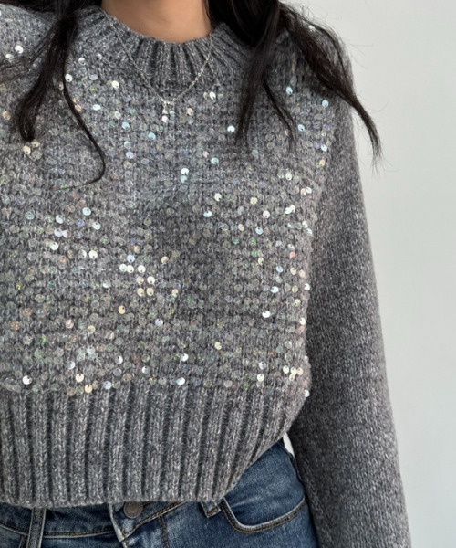 ハイネックスパンコールニット（ニット/セーター）｜CELENA BEATS（セレナビーツ）