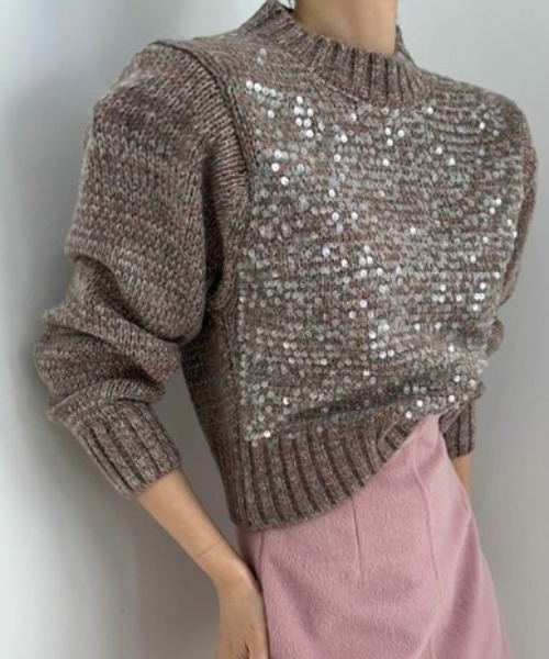 ハイネックスパンコールニット（ニット/セーター）｜CELENA BEATS（セレナビーツ）