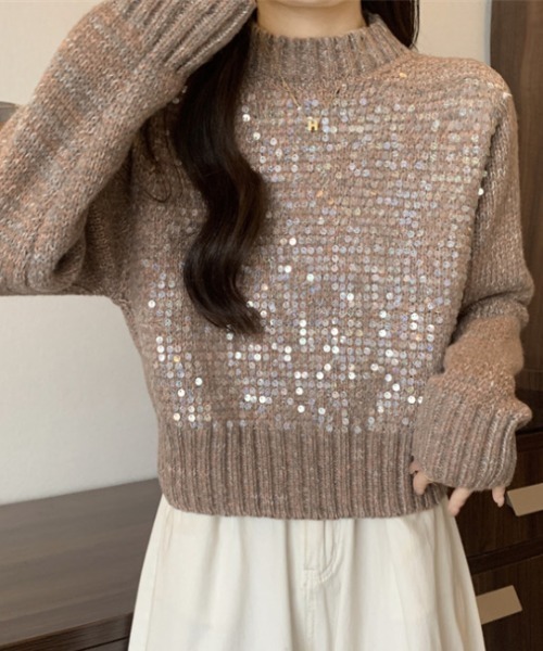 ハイネックスパンコールニット（ニット/セーター）｜CELENA BEATS（セレナビーツ）