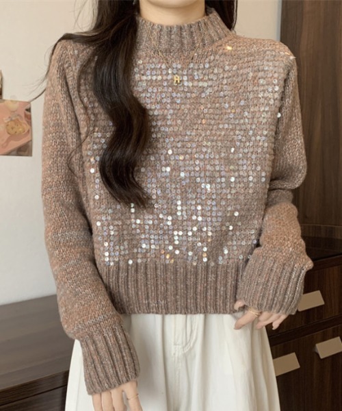 ハイネックスパンコールニット（ニット/セーター）｜CELENA BEATS（セレナビーツ）