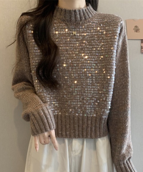 ハイネックスパンコールニット（ニット/セーター）｜CELENA BEATS（セレナビーツ）