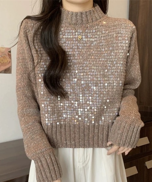 ハイネックスパンコールニット（ニット/セーター）｜CELENA BEATS（セレナビーツ）