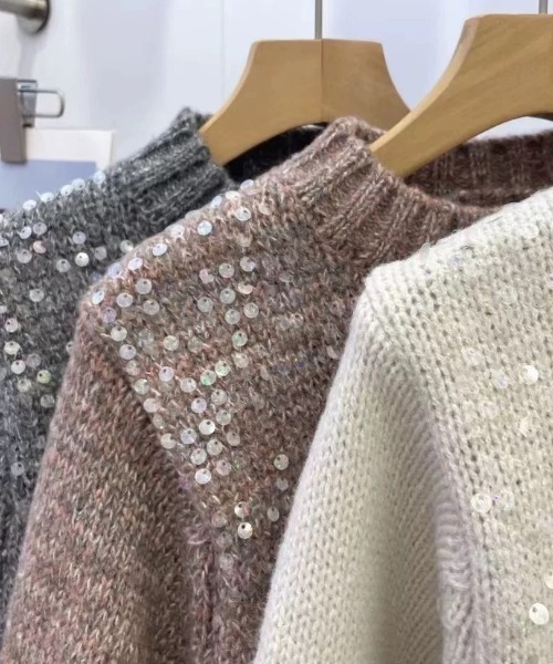 ハイネックスパンコールニット（ニット/セーター）｜CELENA BEATS（セレナビーツ）