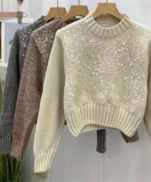 ハイネックスパンコールニット（ニット/セーター）｜CELENA BEATS（セレナビーツ）