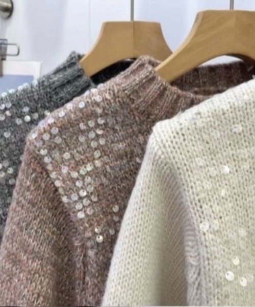 ハイネックスパンコールニット（ニット/セーター）｜CELENA BEATS（セレナビーツ）