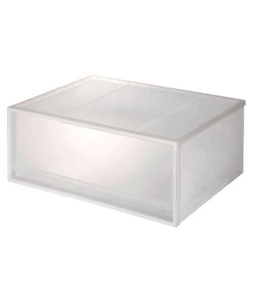 旧サイズ：引出式・横ワイド・大〕ポリプロピレン 収納ケース ワイド