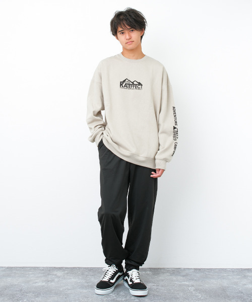 RAT EFFECT(ラットエフェクト)の「裏起毛トリコットワイドジョガーパンツ(その他パンツ・キッズ・ブラック/ブラック系その他・170/160/150/140/130)」の3枚目の写真