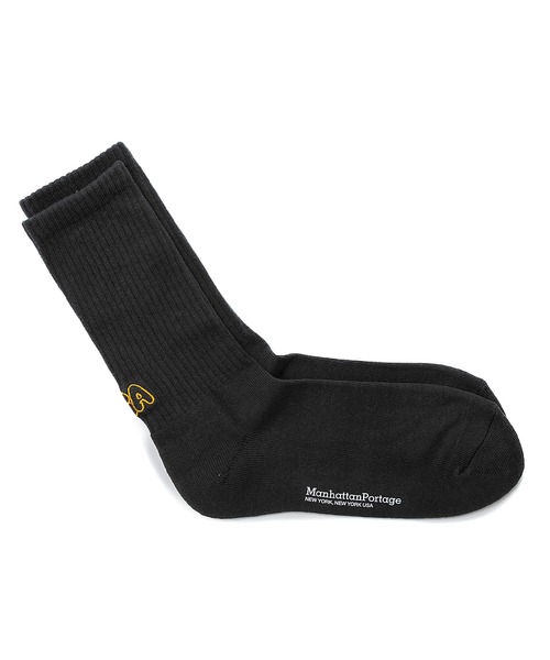 Manhattan Portage（マンハッタンポーテージ）の「Manhattan Portage/マンハッタンポーテージ ソックス CREW USA LOGO SOCKS MU006（ソックス/靴下・メンズ・ベージュ系その他/グレー系その他/ホワイト/ネイビー・25-27CM/23-25cm）」の3枚目の写真