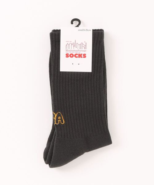 Manhattan Portage（マンハッタンポーテージ）の「Manhattan Portage/マンハッタンポーテージ ソックス CREW USA LOGO SOCKS MU006（ソックス/靴下・メンズ・ベージュ系その他/グレー系その他/ホワイト/ネイビー・25-27CM/23-25cm）」の6枚目の写真