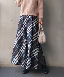 Q | メモリーサイドZIPスカート(スカート)