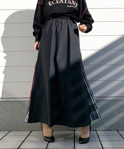 Q（キュー）の「メモリーサイドZIPスカート（スカート・レディース・ブルー系その他/ブラウン系その他/ブラック・MEDIUM）」の14枚目の写真