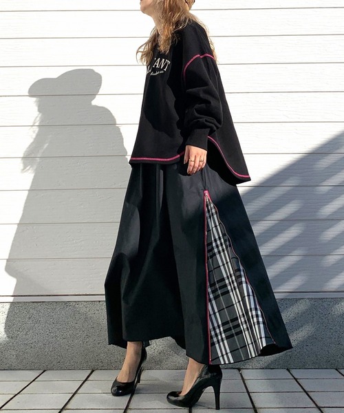 Q（キュー）の「メモリーサイドZIPスカート（スカート・レディース・ブルー系その他/ブラウン系その他/ブラック・MEDIUM）」の17枚目の写真