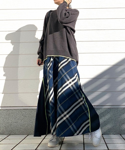 Q（キュー）の「メモリーサイドZIPスカート（スカート・レディース・ブルー系その他/ブラウン系その他/ブラック・MEDIUM）」の19枚目の写真