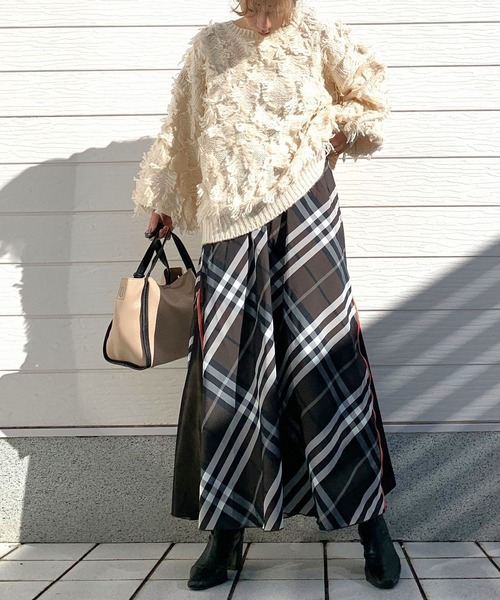 Q（キュー）の「メモリーサイドZIPスカート（スカート・レディース・ブルー系その他/ブラウン系その他/ブラック・MEDIUM）」の22枚目の写真